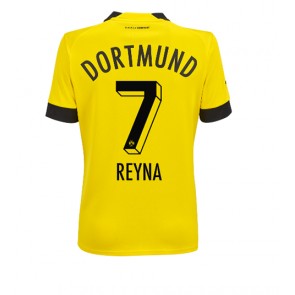 Borussia Dortmund Giovanni Reyna #7 kläder Kvinnor 2022-23 Hemmatröja Kortärmad